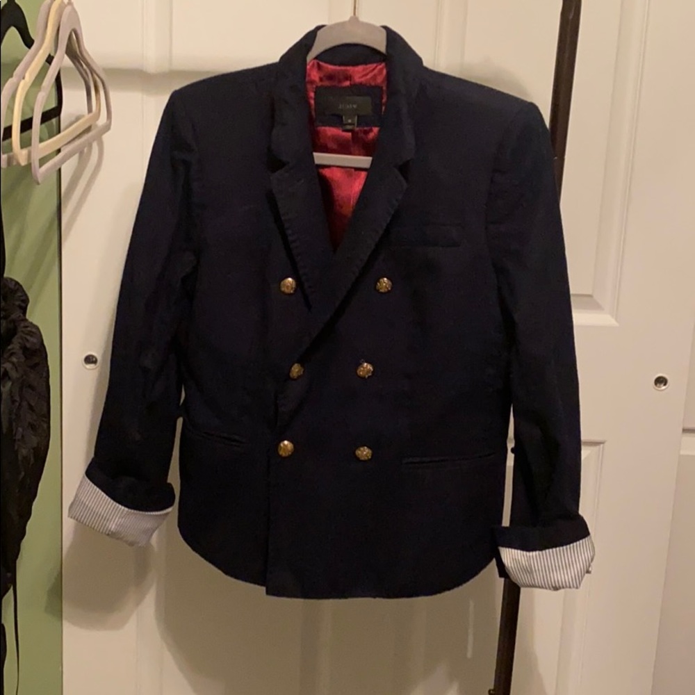 Navy Jcrew Blazer